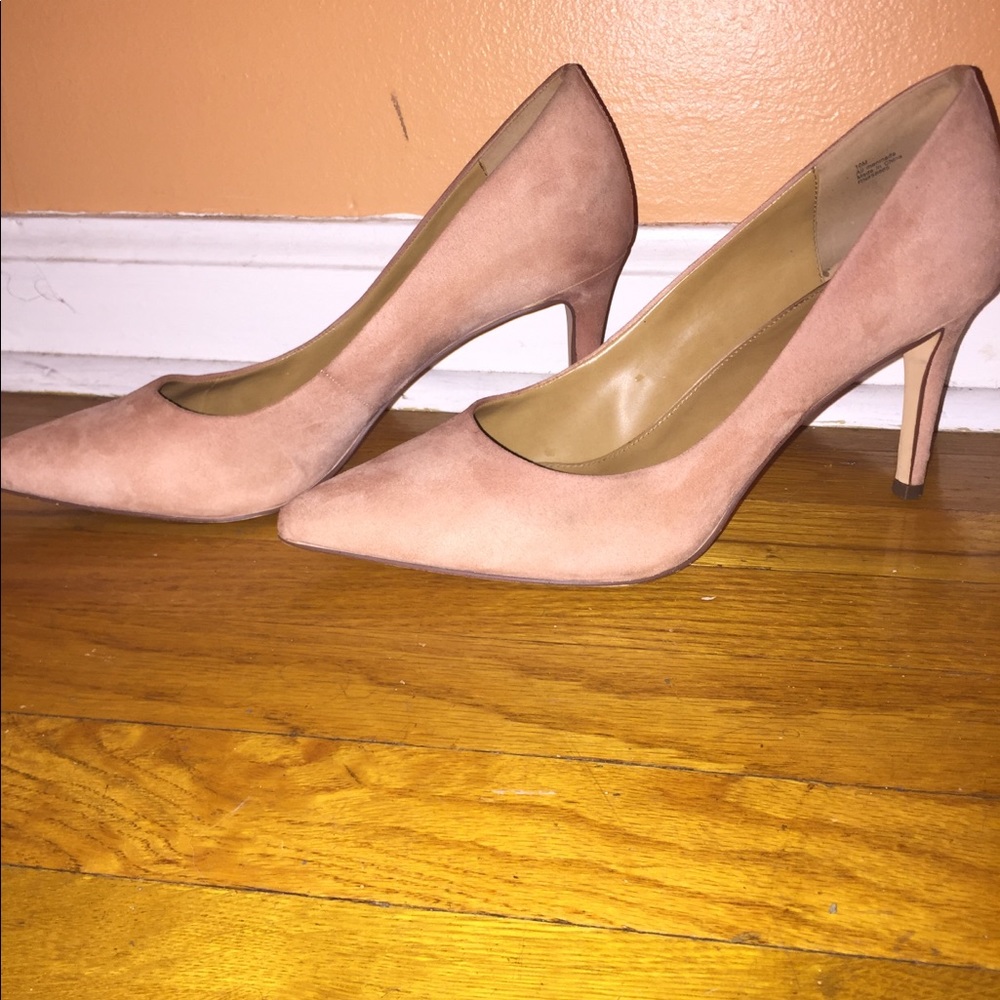Pink pointy close toe heels - 14th and Union